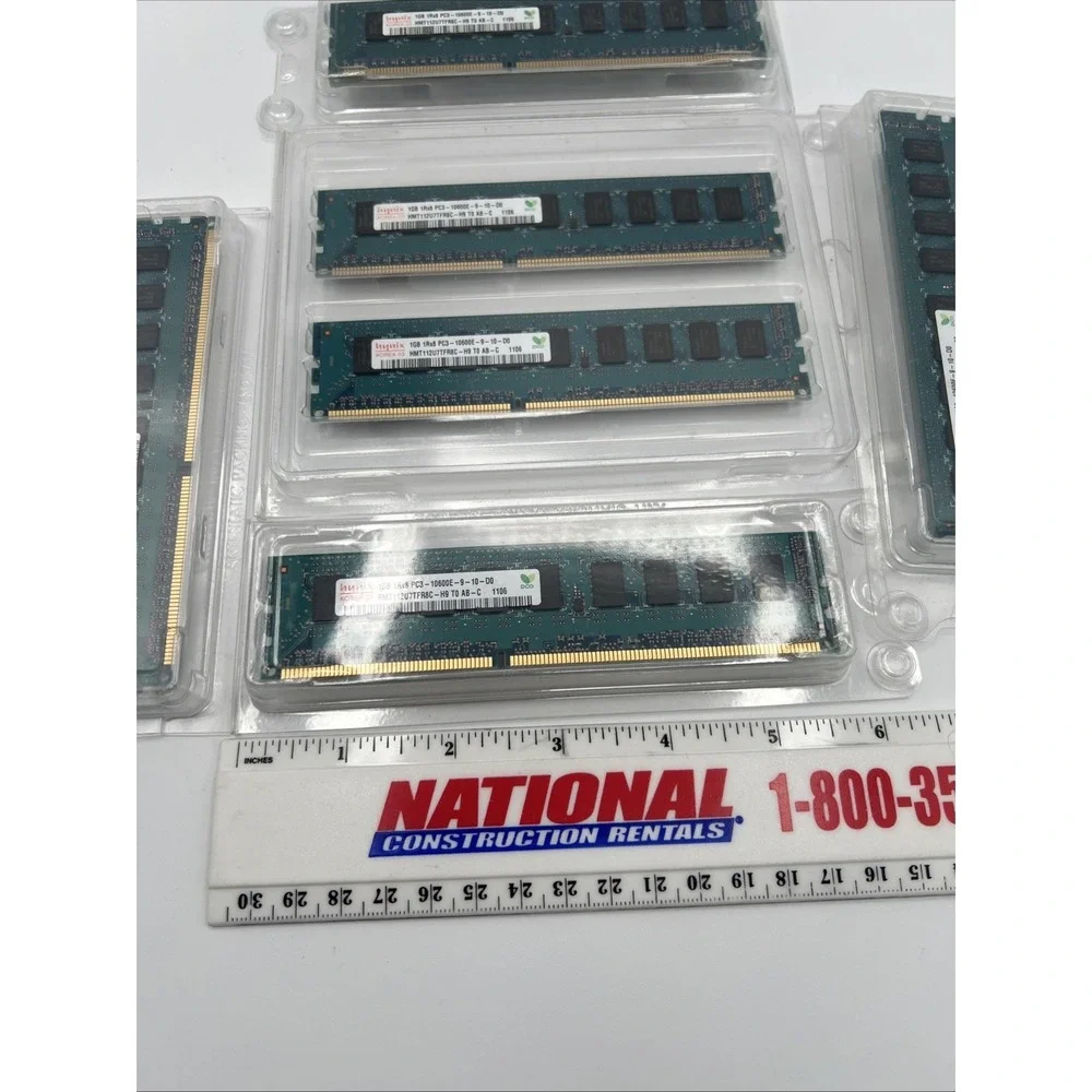 Lot of 6x 1GB (6GB) Hynix HMT112U7TFR8V-H9 PC3-10600E‎ Server Memory Module
